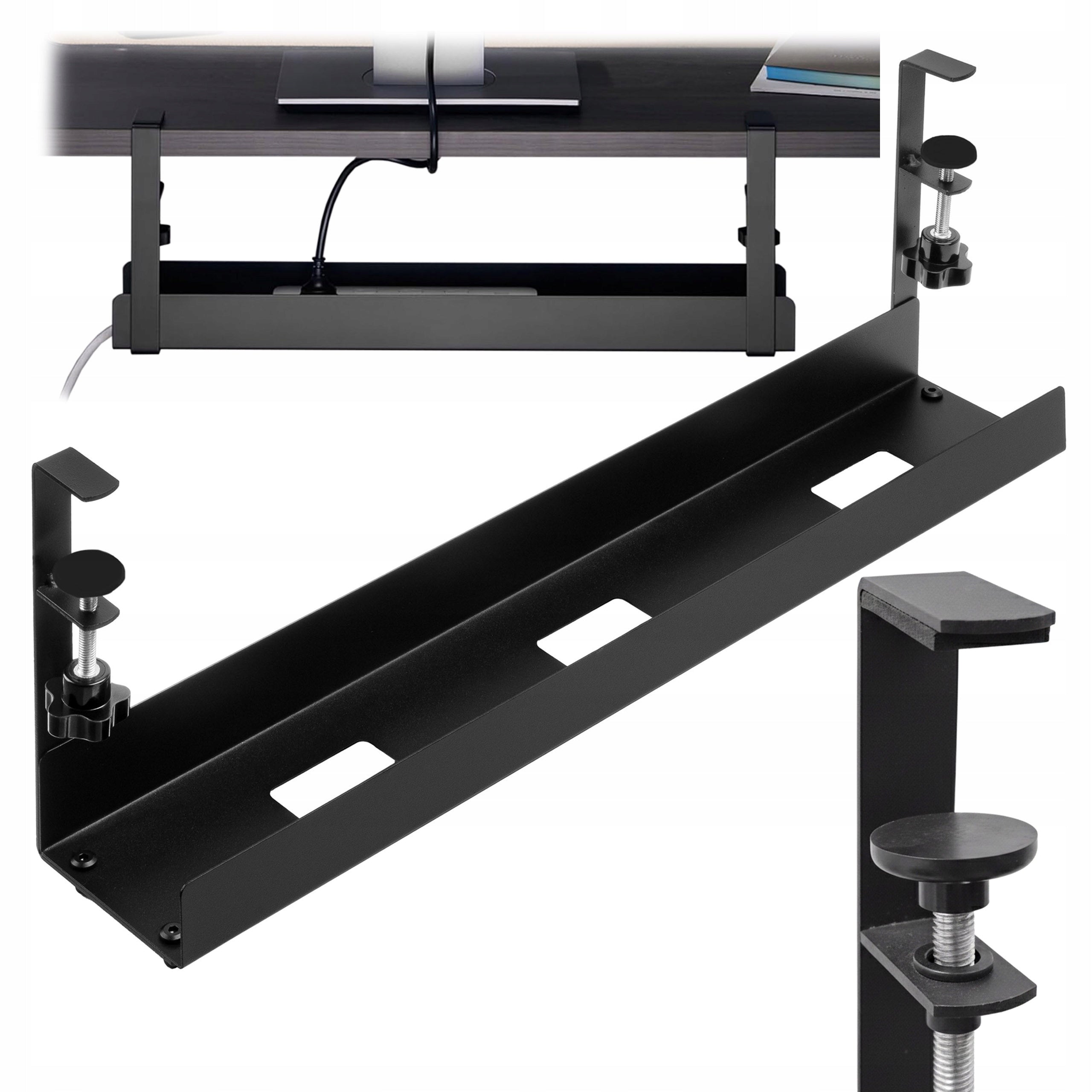 CABLE HOOD CABLE ORGANIZER 60 cm DESK SHELF HOLDER COUNTERTOP