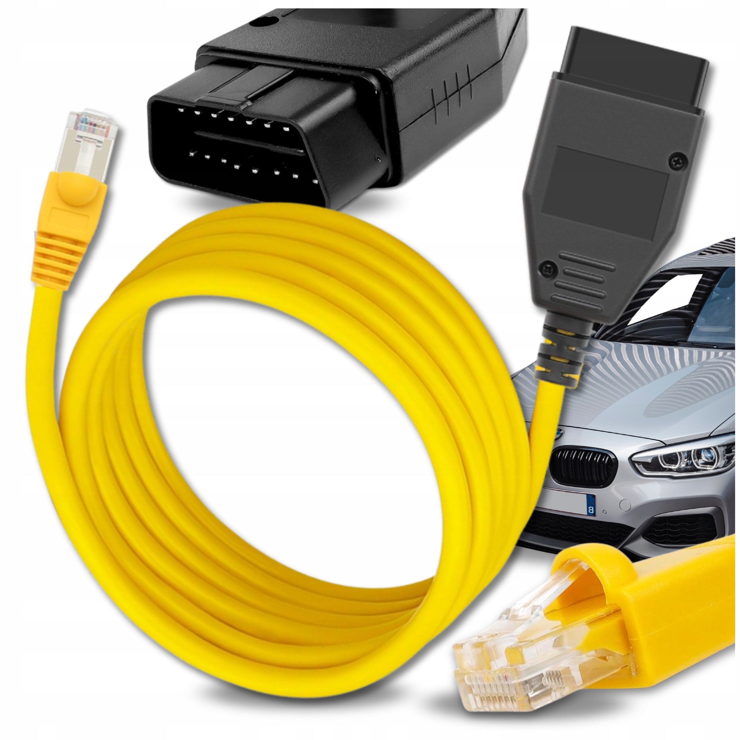 CABLE INTERFACE ENET BMW ISTA INPA TESTER SCANNER E-SYS SERIES F G I 2,5m