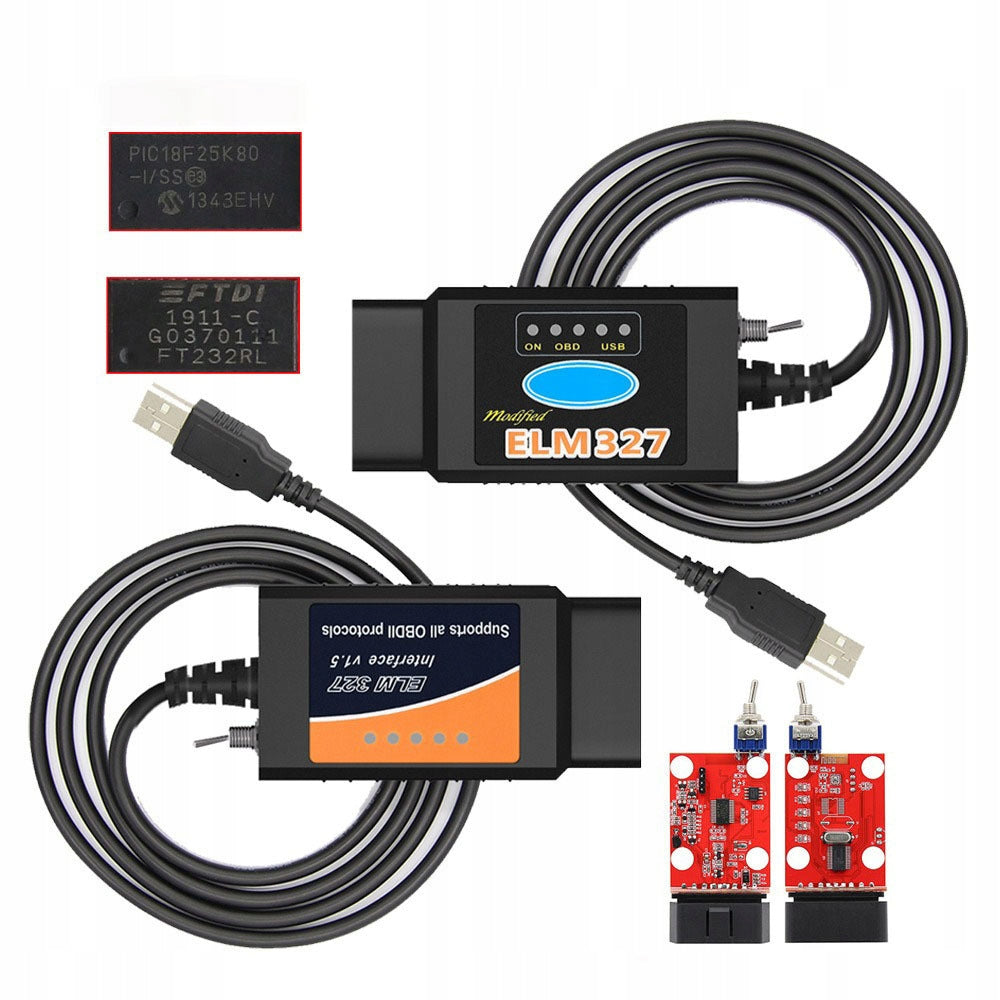 CABLE INTERFACE TESTER ELM327 FORSCAN FORD MAZDA ELMCONFIG SWITCH Brand no brand