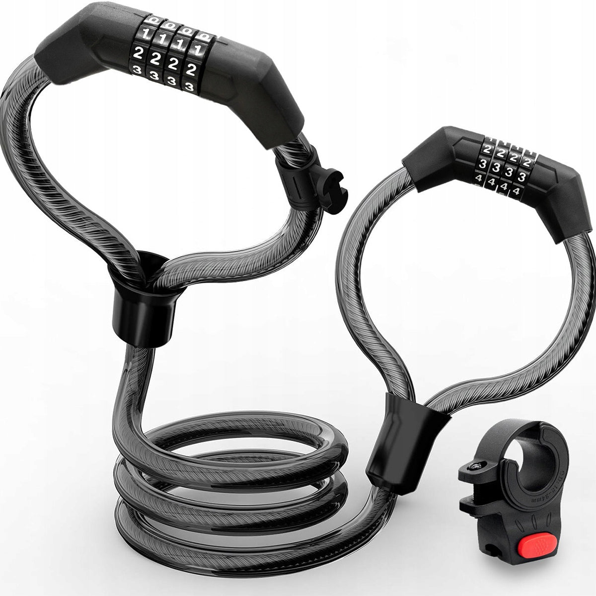 CABLE LOCK FOR SCOOTER 105 CM STEEL PVC ANTI-THEFT CIPHER Weight 495 g