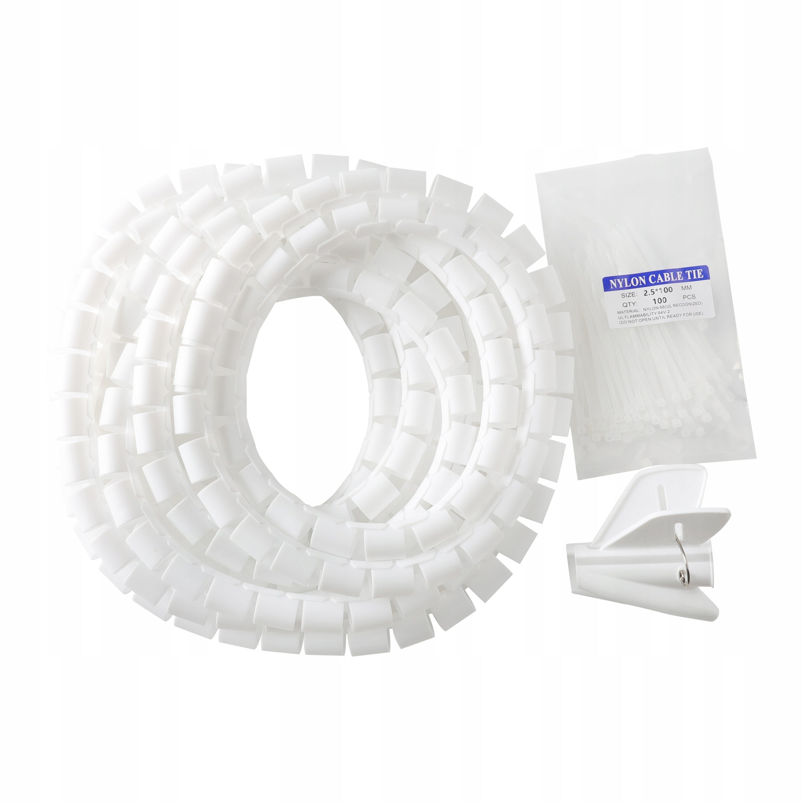 CABLE ORGANIZER CABLE COVER - SPIRAL WRAP 25mm 5m+ CLAMP Manufacturer code 697718612