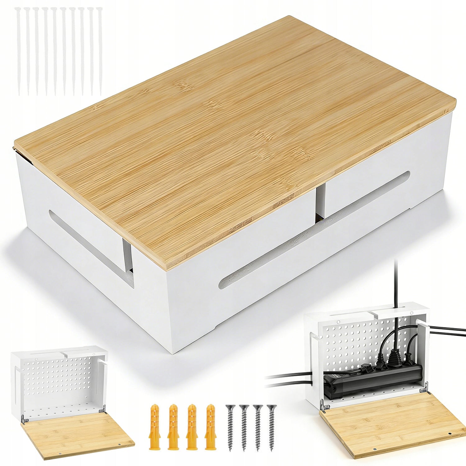CABLE ORGANIZER CONTAINER GRILLE BOX FOR STRIPS WIRES LARGE L