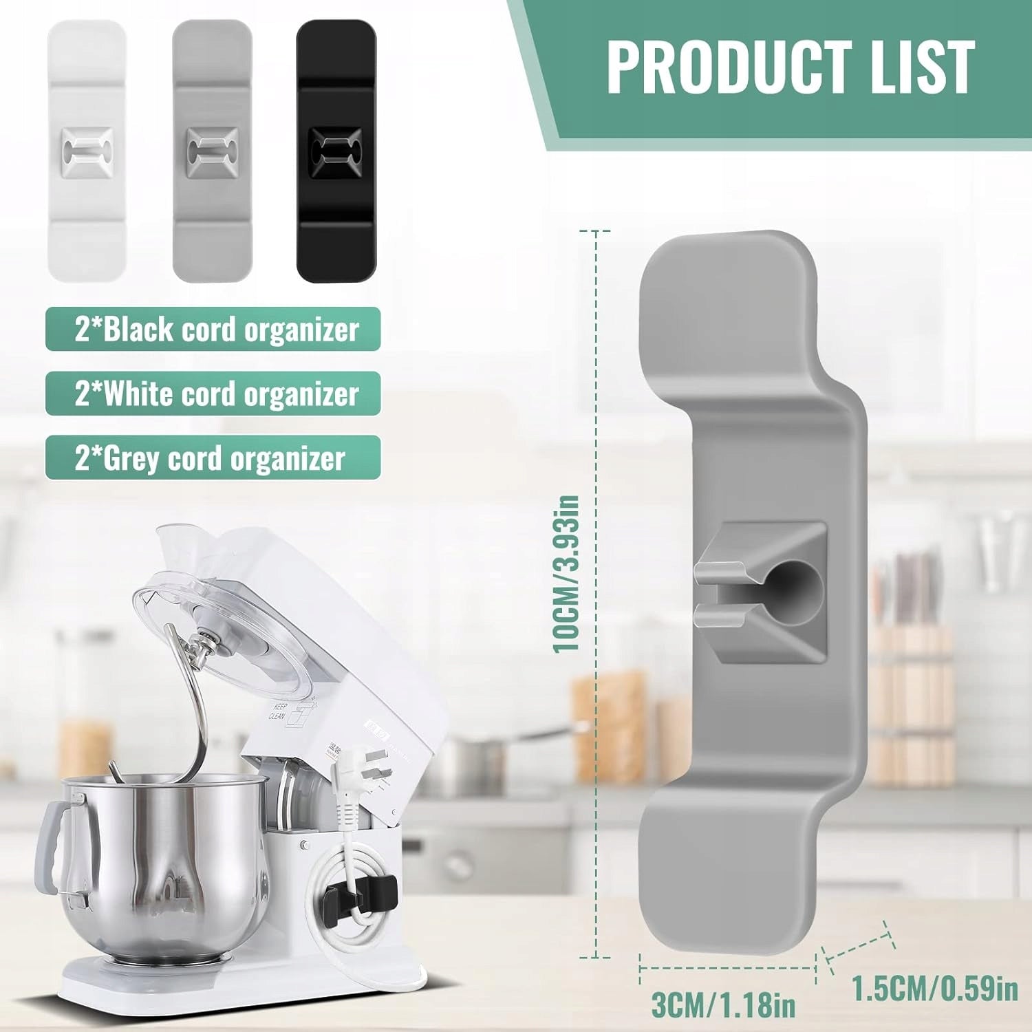 CABLE ORGANIZER FOR AGD ADHESIVE CABLE HOLDERS 6 PCS Packaging status original