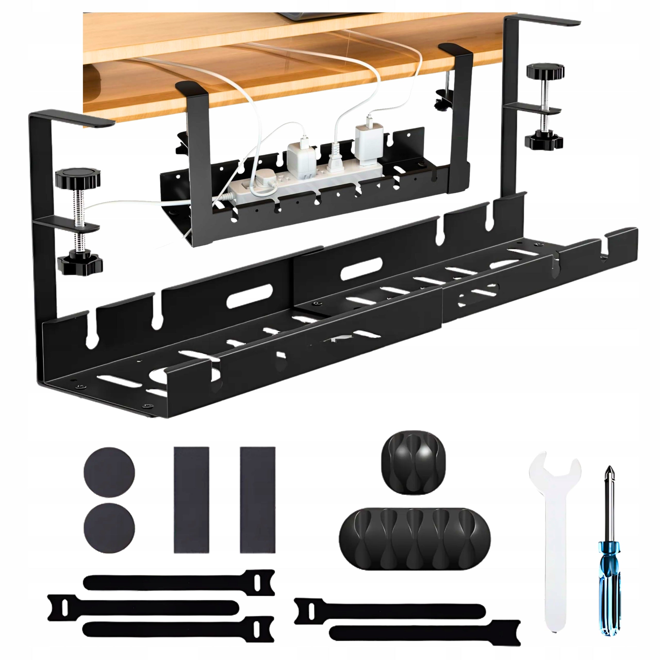 CABLE ORGANIZER GRILLE ADJUSTABLE CABLE SHELF WIRES POWER SUPPLY