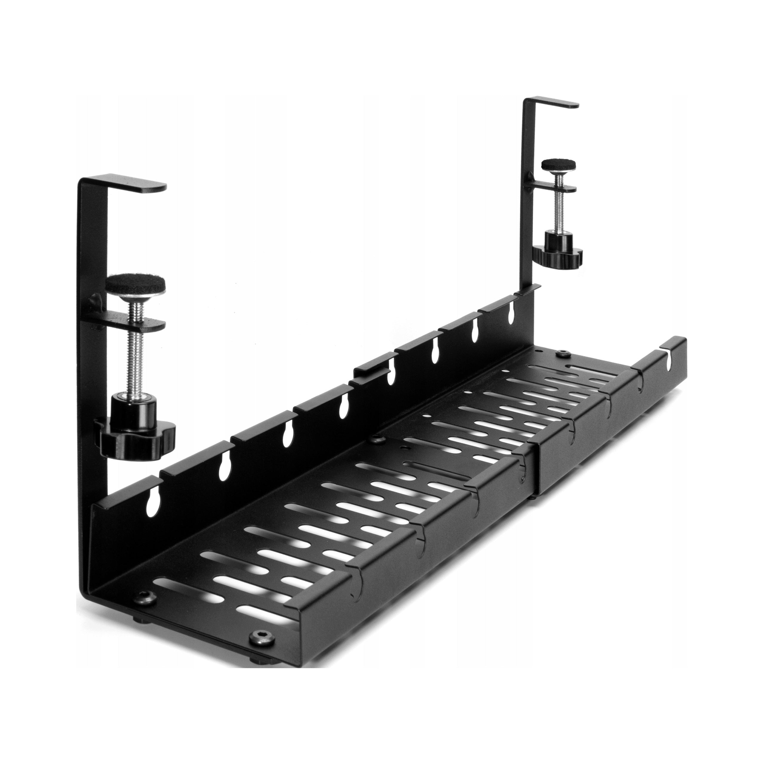CABLE ORGANIZER GRILLE HOLDER SHELF ADJUSTABLE UNDER DESK TOP