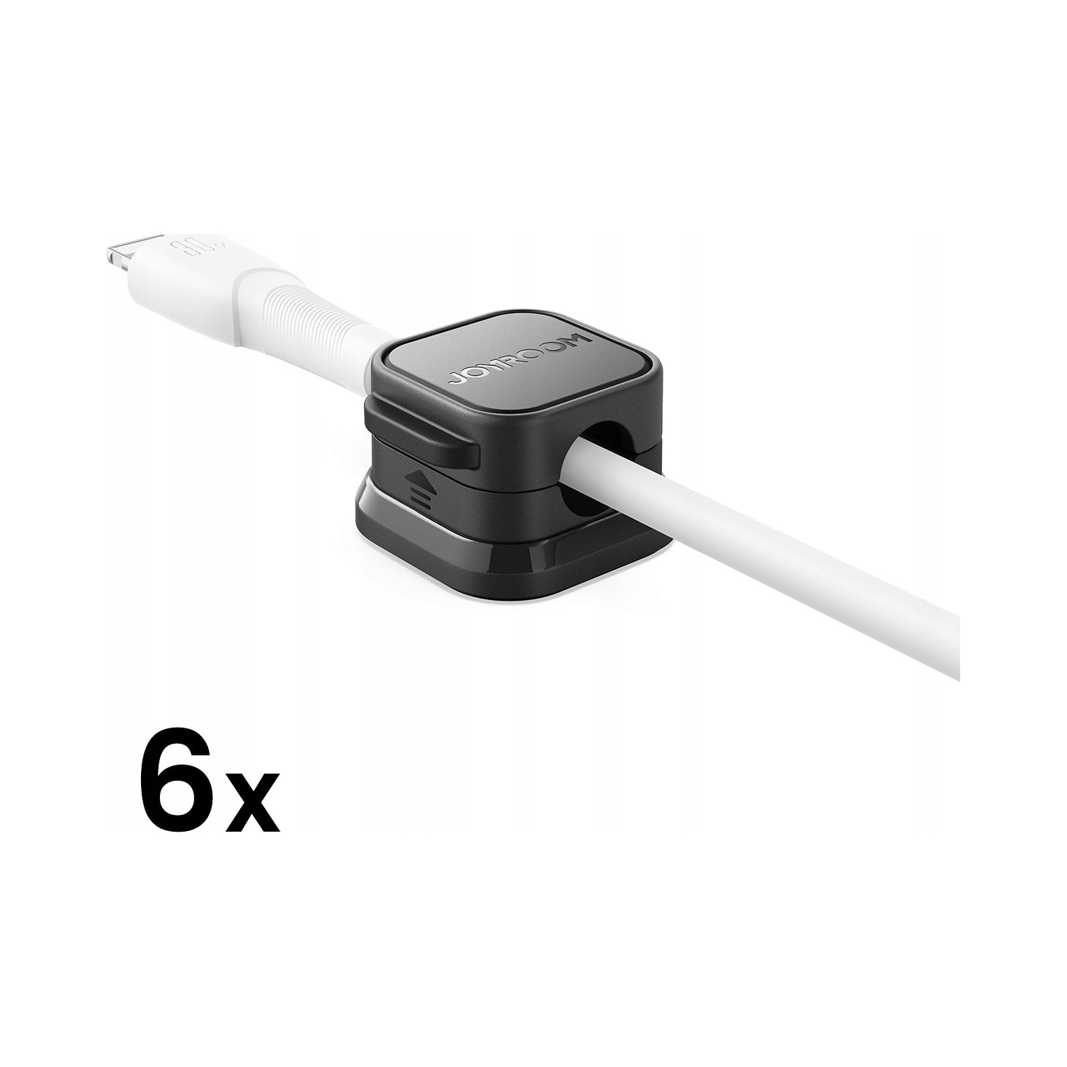 CABLE ORGANIZER JOYROOM JR-ZS368 MAGNETIC - BLACK (6 PCS) QUALITY