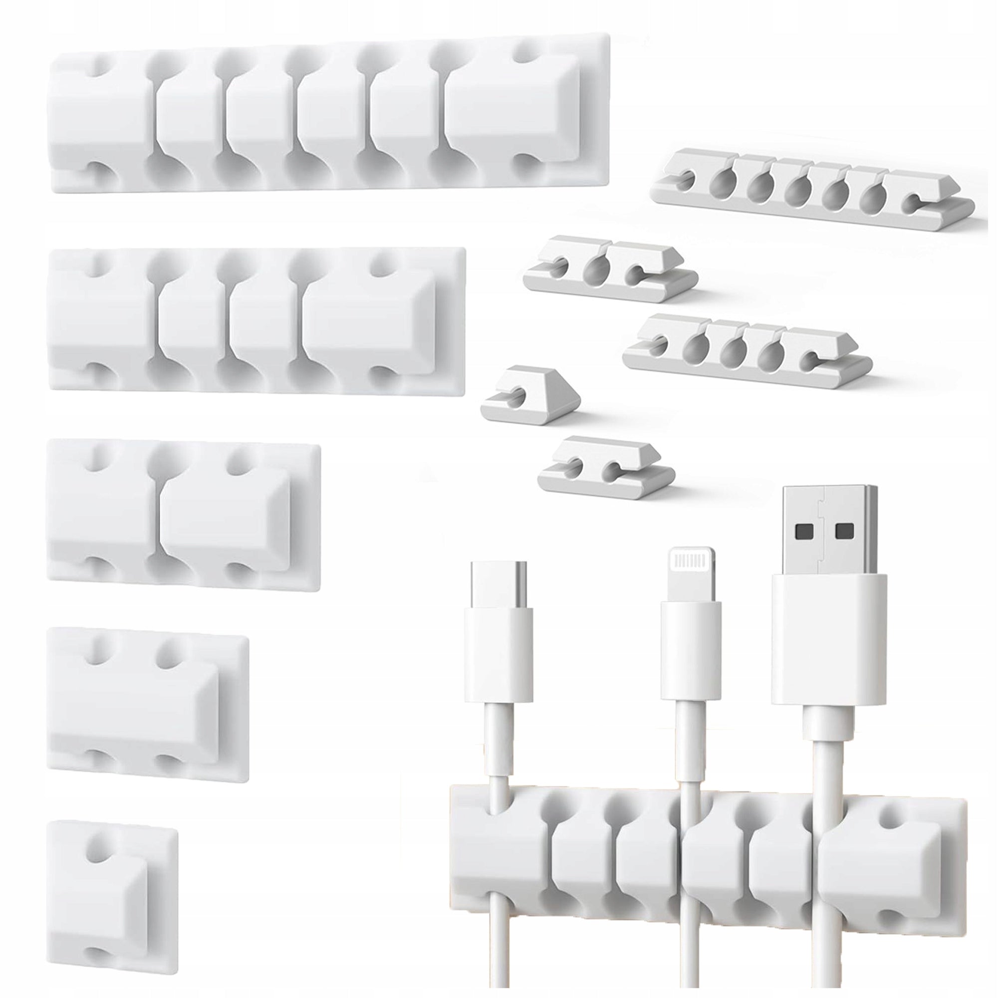 CABLE ORGANIZER RUBBER HOLDER SELF ADHESIVE CABLE TAPE SET 5PCS