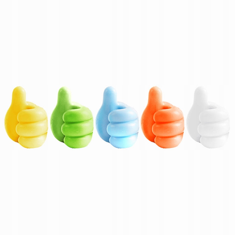 CABLE ORGANIZER SET OF 5 Fist HAND OK Colorful MIX Keys Packaging status original