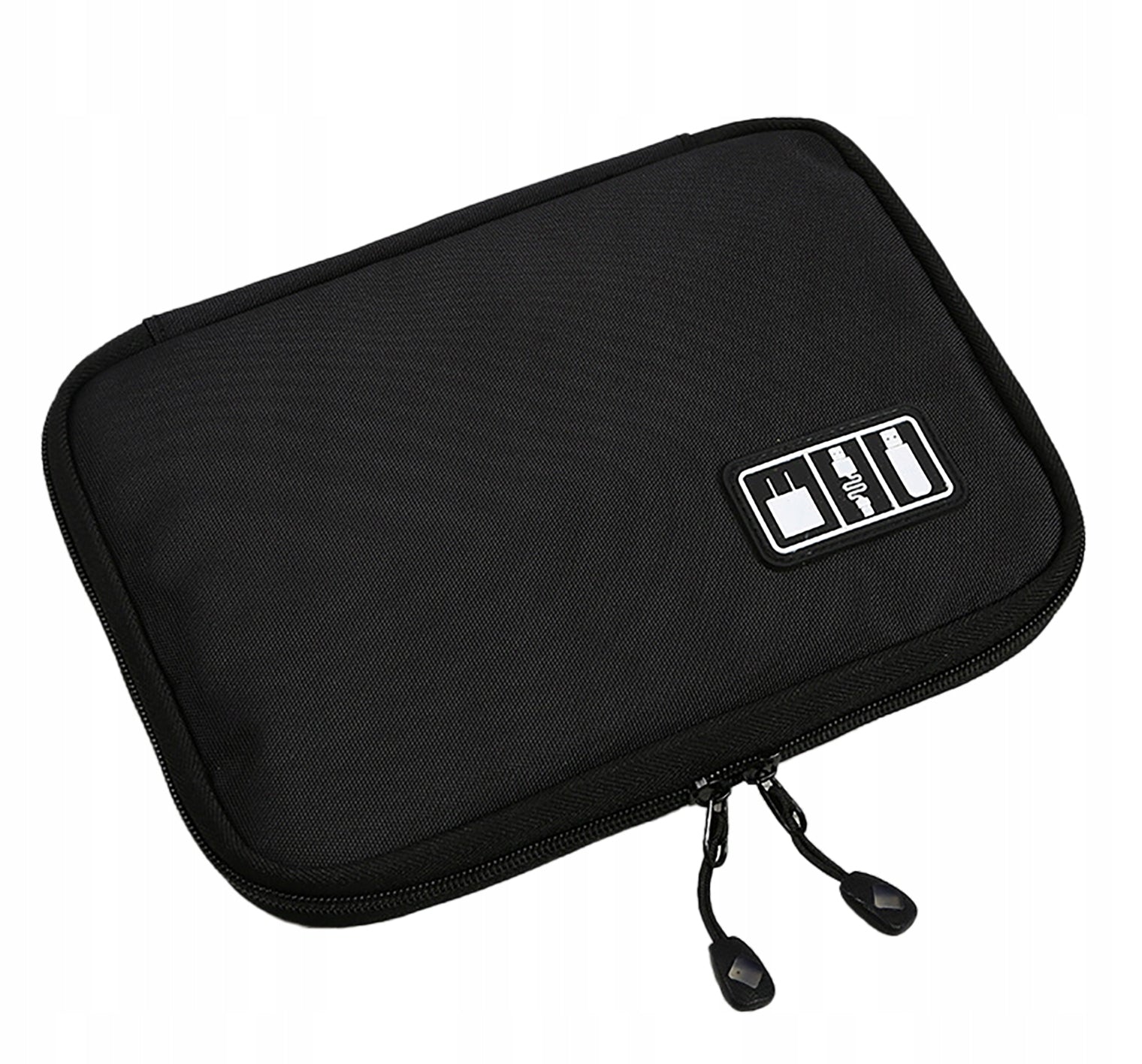 CABLE ORGANIZER TRAVEL BAG CHARGER CASE SD CARD DRIVES AND MORE Color black