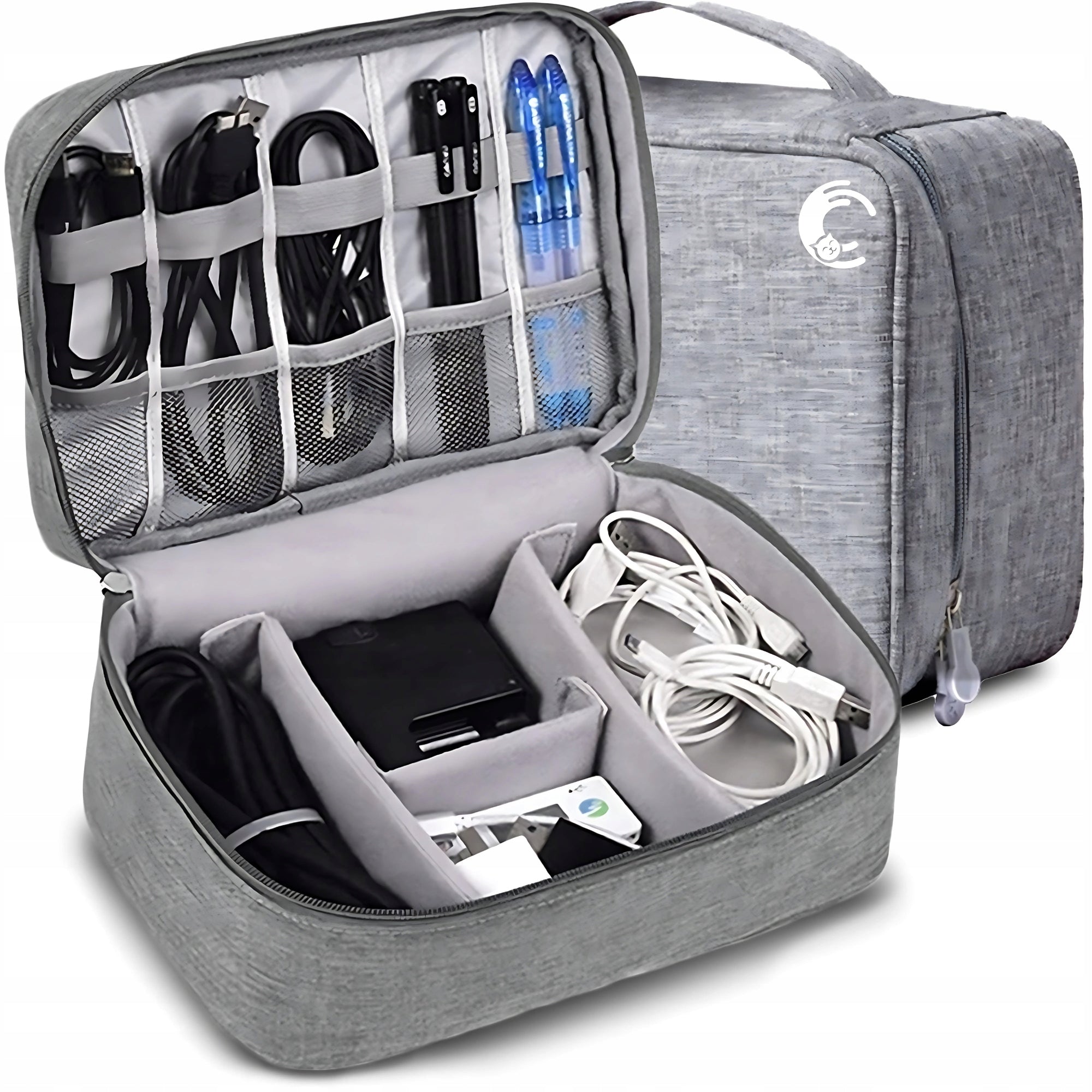 CABLE ORGANIZER TRAVEL BAG COVER CASE WIRES ACCESSORIES