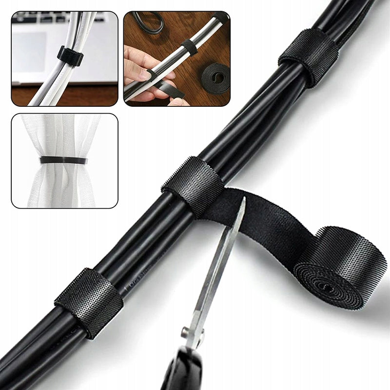 CABLE ORGANIZER VELCRO TAPE BAND CABLE HOLDER ADJUSTABLE 5m Packaging status original