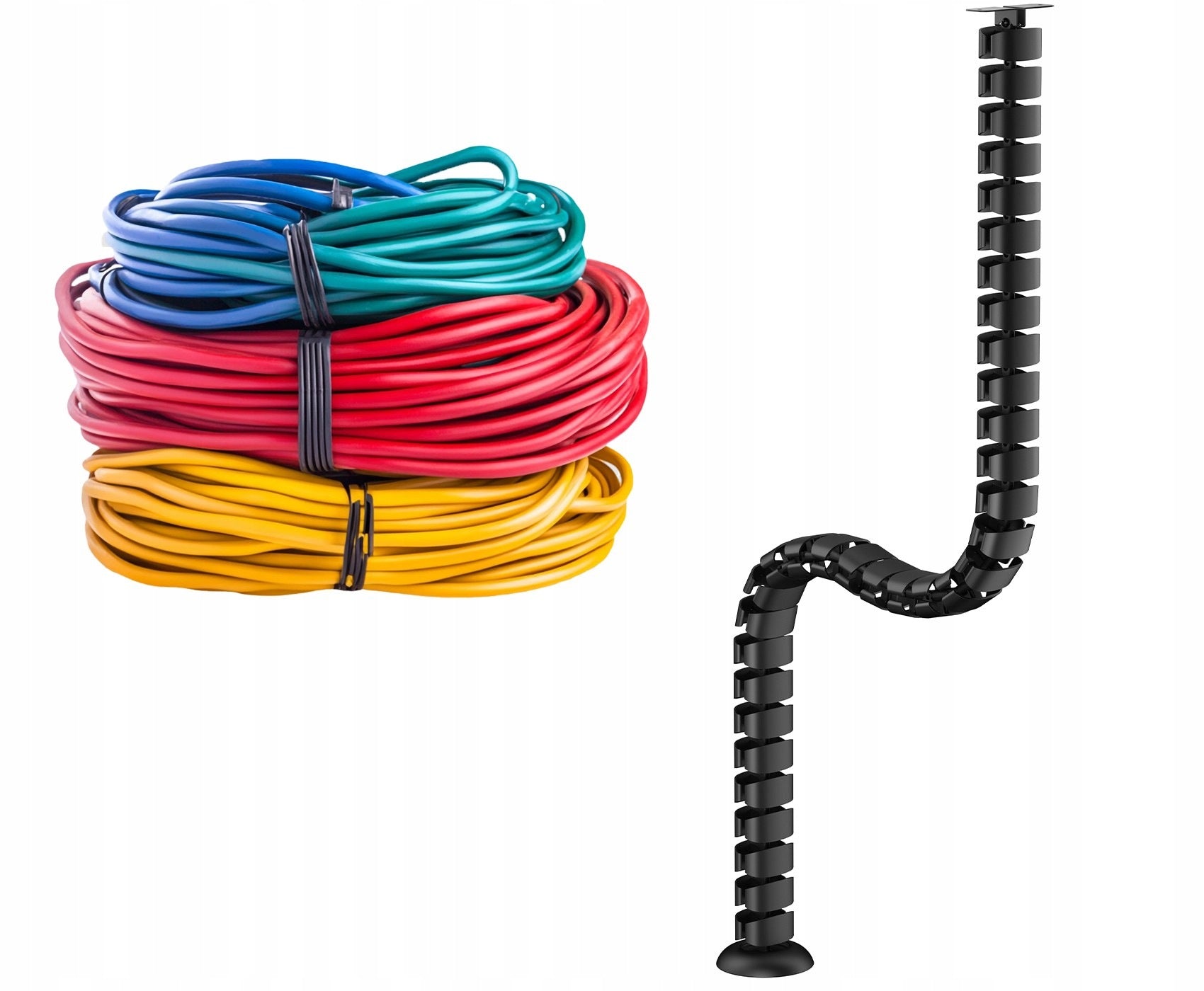 CABLE ORGANIZER VERTICAL FLEXIBLE GRILLE FOR DESK GUIDE