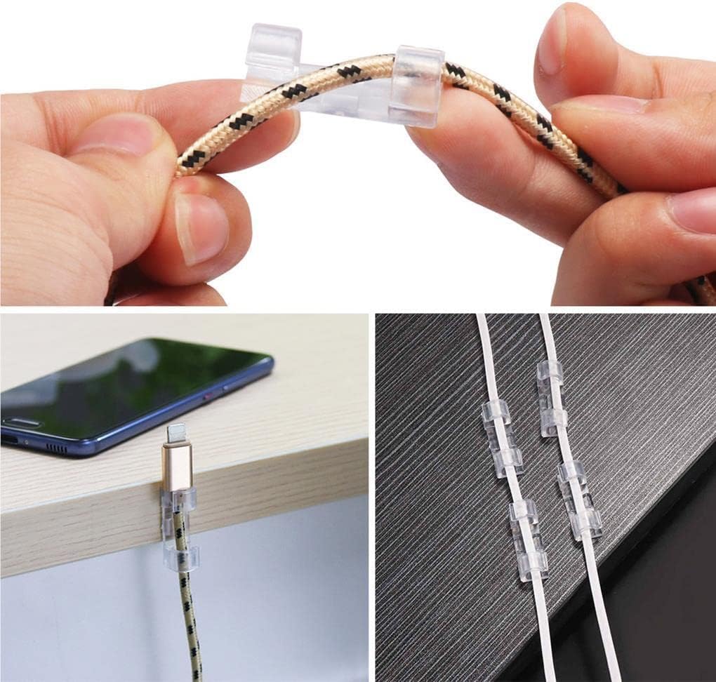 CABLE ORGANIZER WIRE GRILLE SET SELF-ADHESIVE BAND Manufacturer code Organizer na kable duży zestaw