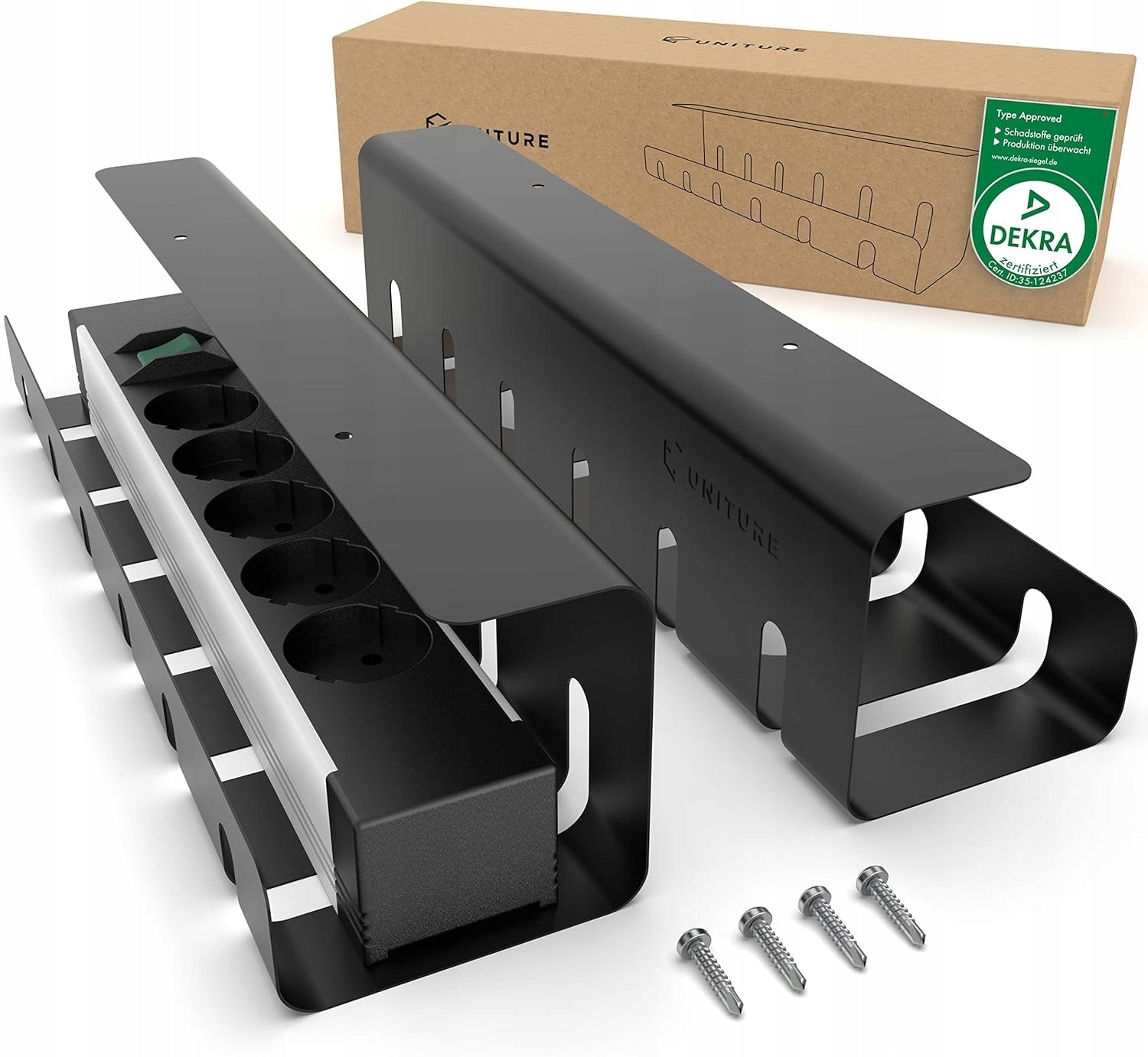CABLE ORGANIZER WIRES GUIDE HOLDER SHELF UNDER DESK COUNTERTOP BASKET