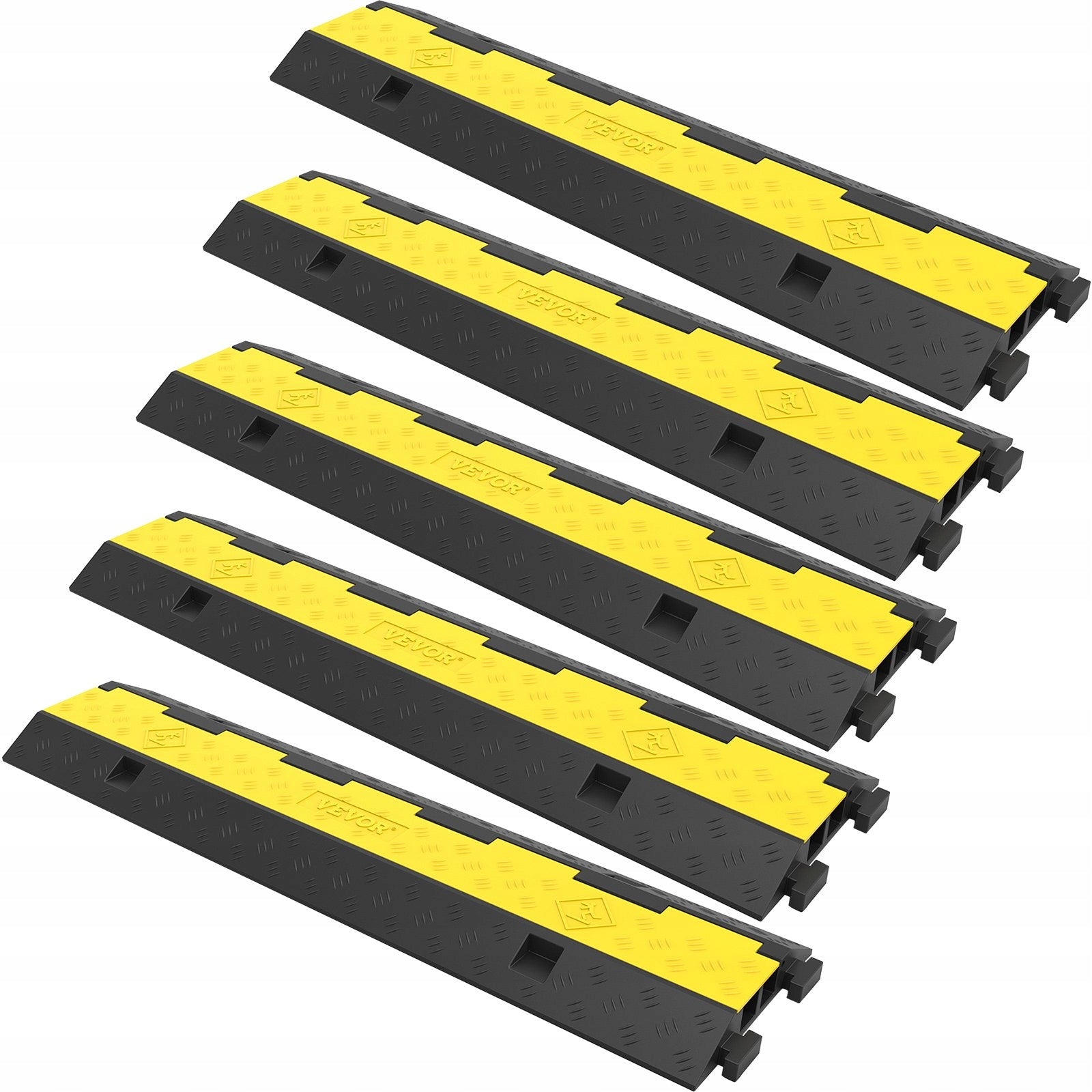 CABLE RAID Rubber Bridge 2 Channel 101x24.5x5 cm Set of 5