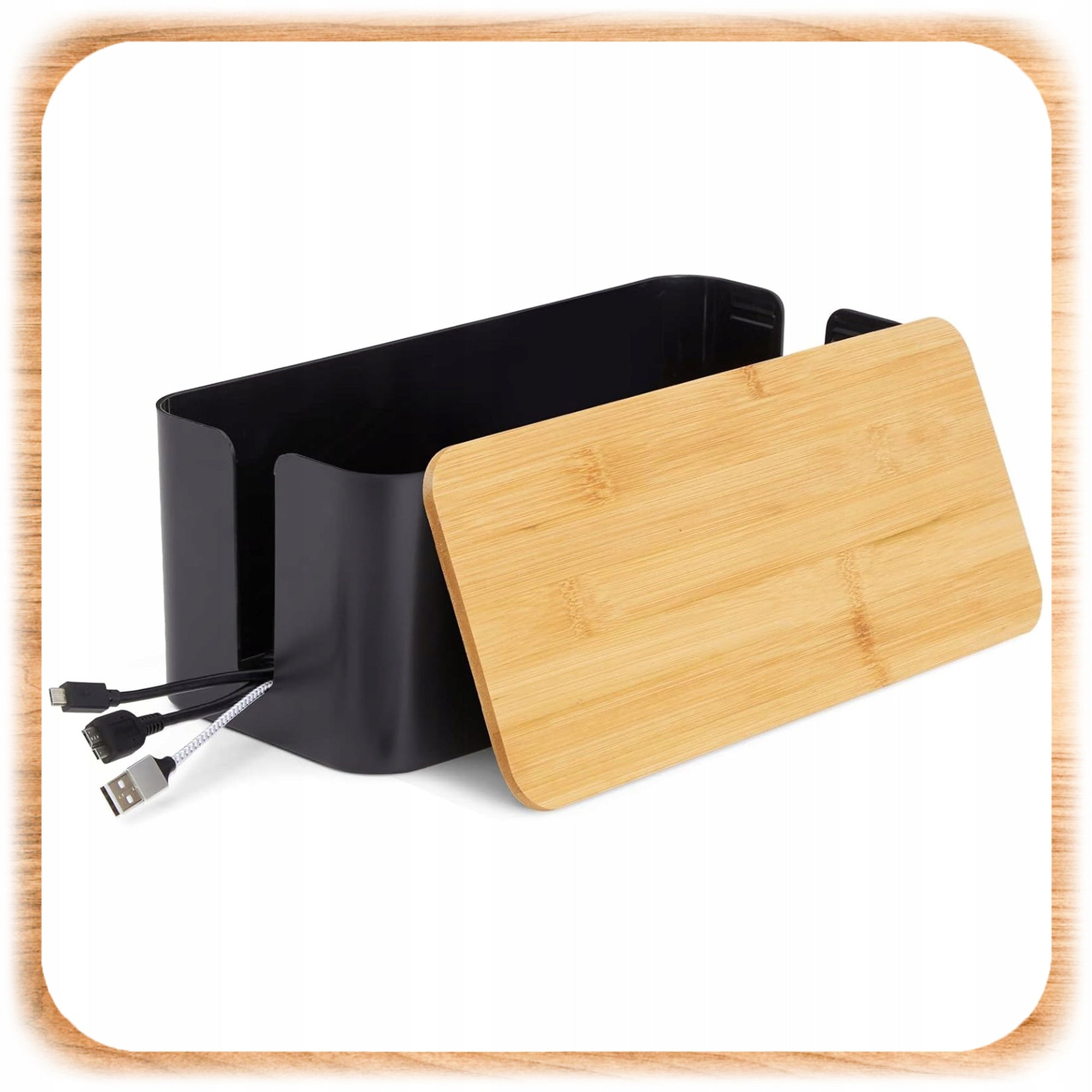 CABLE STRIP ORGANIZER WIRES CABLE BOX CONTAINER WOOD S BOX Product weight with unit packaging 0.2 kg