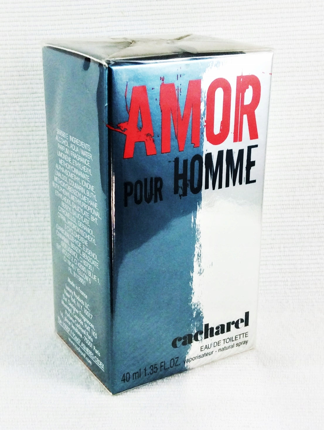 CACHAREL Amor Pour Homme 40 ml Eau de Toilette - Rare/Unique Packaging status original