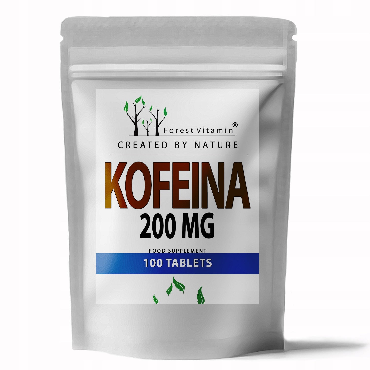 CAFFEINE 200mg 100 tablets STIMULATION SLIMMING PURE ANHYDROUS EAN (GTIN) 5903707840052