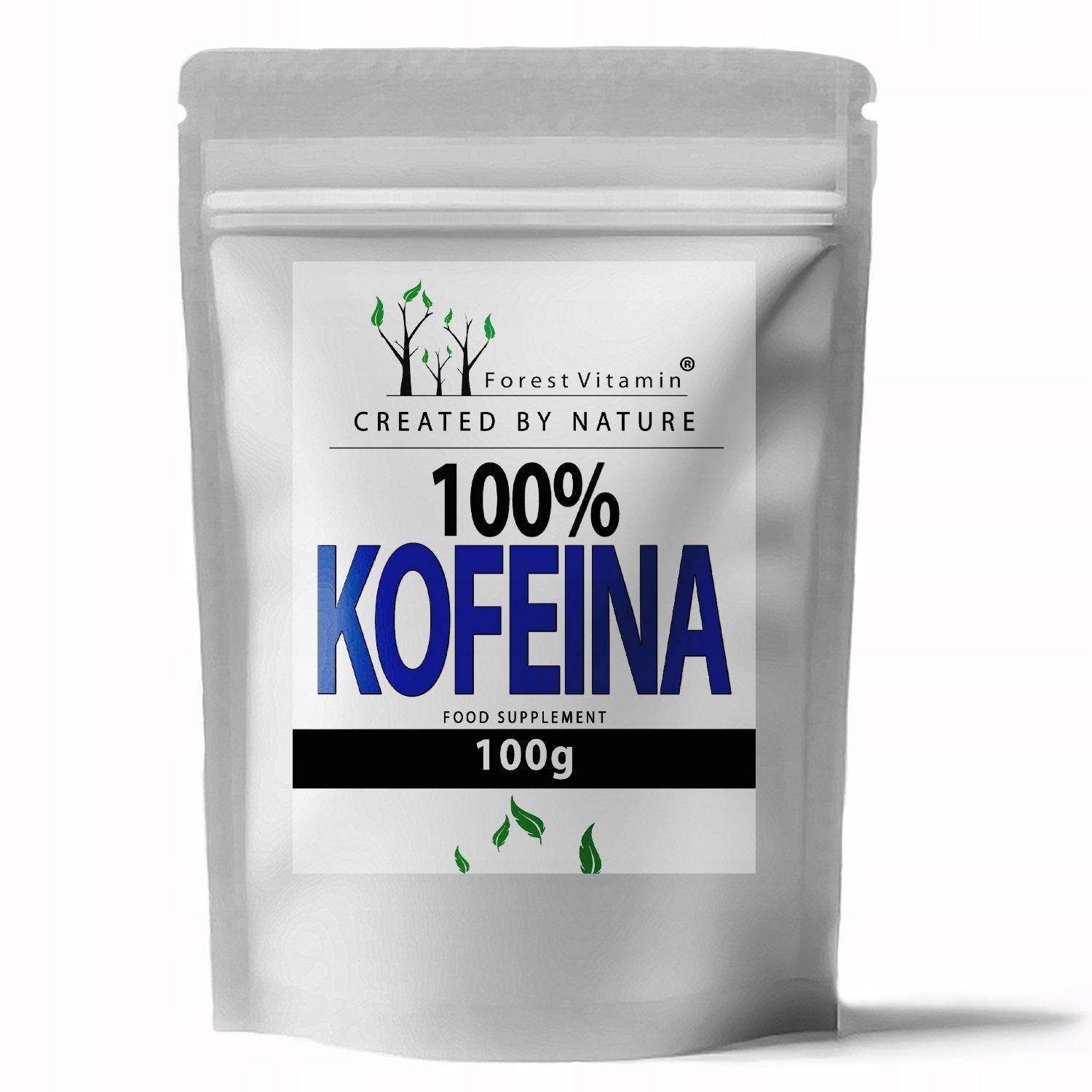 CAFFEINE ANHYDROUS 100% PURE 100g 500 SERVINGS CAFFEINE QUALITY AND ACTION EAN (GTIN) 5904890310810
