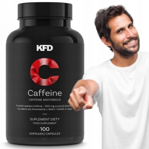 CAFFEINE energy stimulation pre-workout KFD Caffeine+ 100 tabl.
