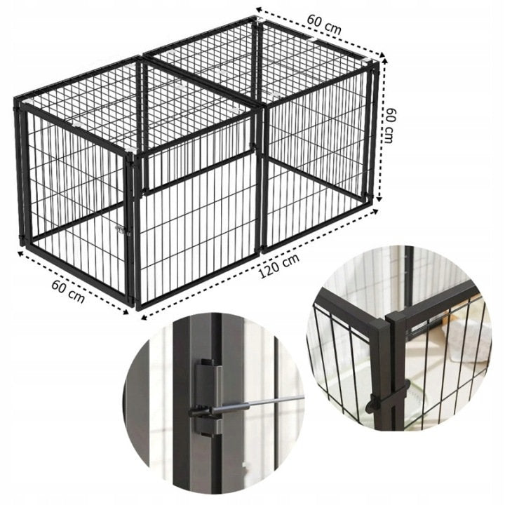 CAGE FOLDING METAL PLAYPEN FOR ANIMALS CAT RABBIT PUPPIES Brand Pegaz