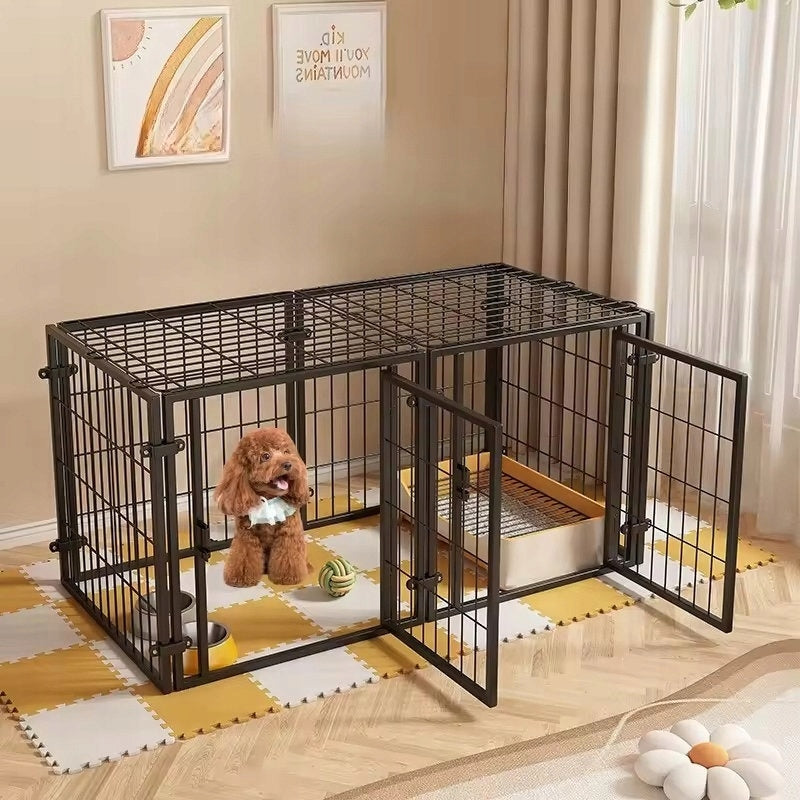 CAGE FOLDING METAL PLAYPEN FOR ANIMALS CAT RABBIT PUPPIES Distance between bars 3.5 cm