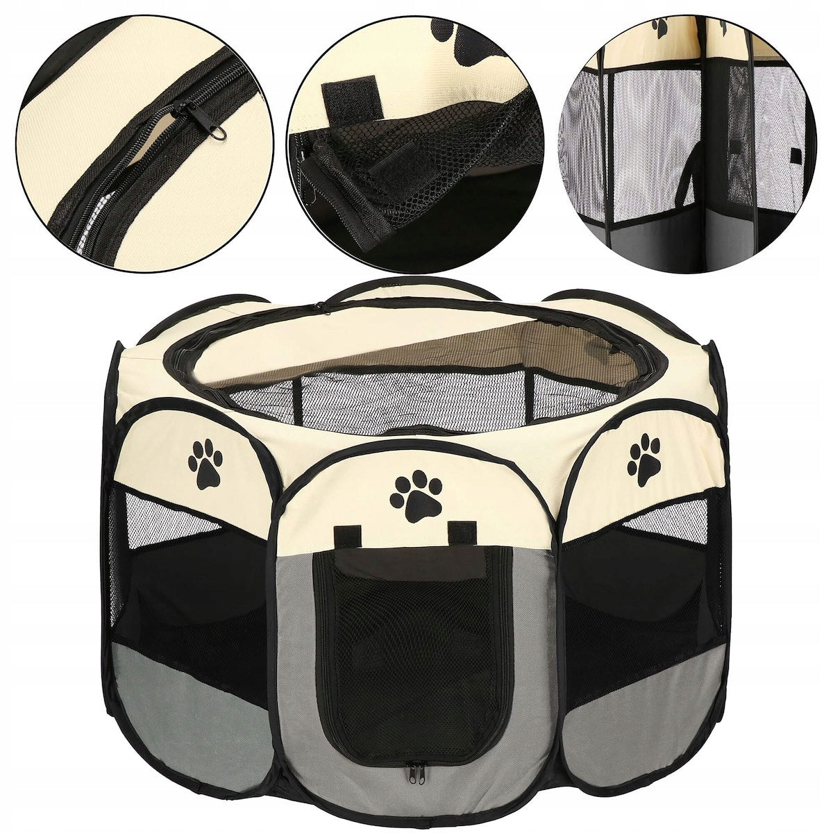CAGE FOLDING PLAYPEN RABBIT CAT ENCLOSURE BED r.L FOR HOME Length 73 cm