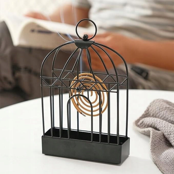 CAGE SPIRAL HOLDER MOSQUITO REPELLENT INSECTS IRON BLACK VINTAGE Manufacturer code 5906146313491
