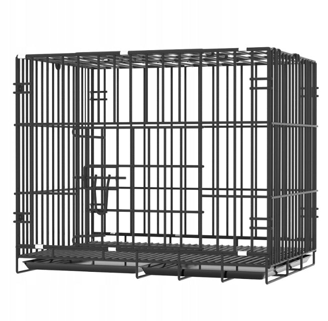CAGE TRANSPORTER FOR ANIMALS METAL 70x51x60cm