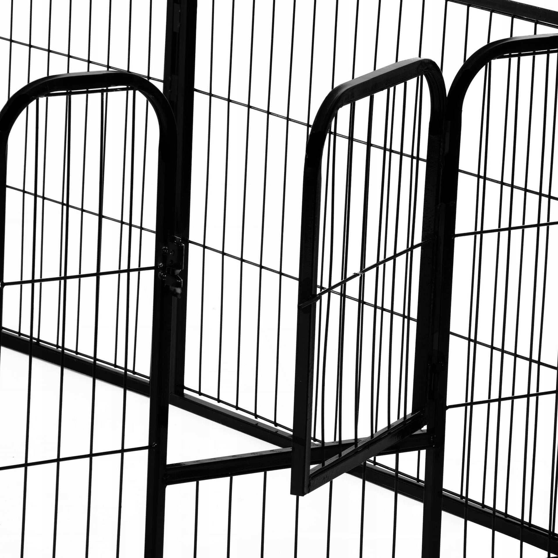 CAGE XL CAT DOG PLAYPEN STRONG METAL CATWALK LARGE 165x165x60 CM Door height 41 cm