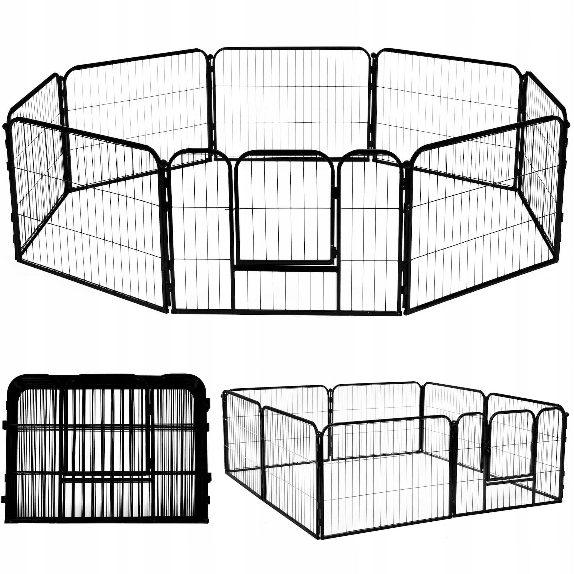 CAGE XL CAT DOG PLAYPEN STRONG METAL CATWALK LARGE 165x165x60 CM Manufacturer code PA1002
