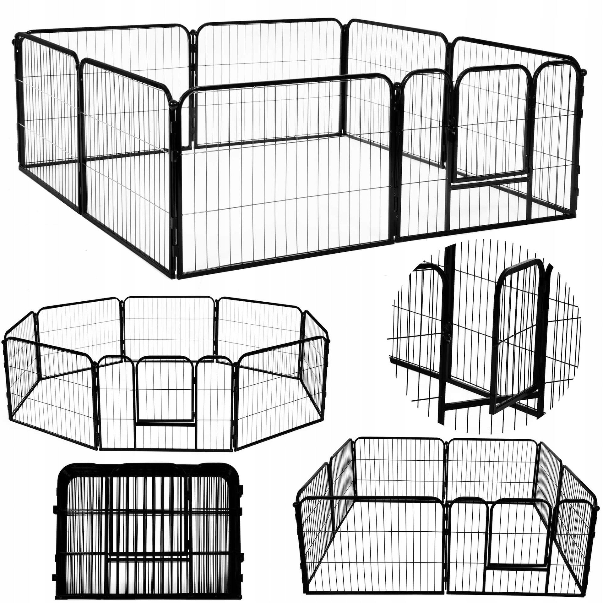CAGE XL CAT DOG PLAYPEN STRONG METAL CATWALK LARGE 165x165x60 CM