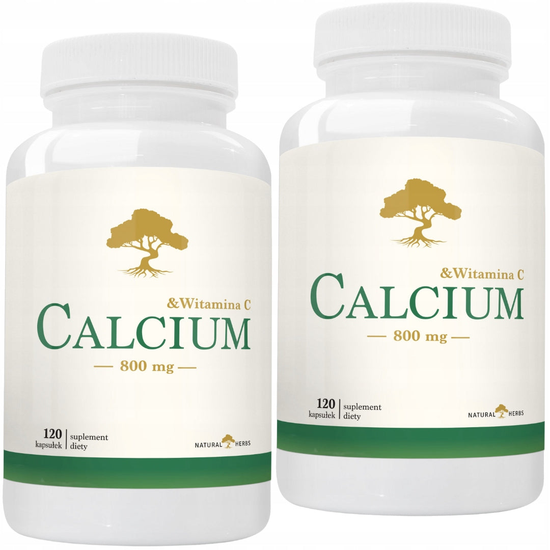 CALCIUM 800 mg VITAMIN C Calcium Strong Bones Muscle Resistance Movement 240 kap