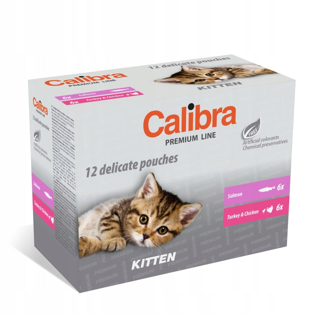 CALIBRA Cat Premium Line Kitten Multipack Kitten Sachets 12x100 g