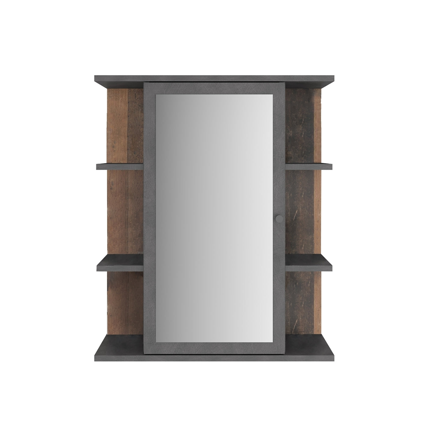 Spiegel-Badezimmerschrank, 60 x 72 cm, mehrfarbig 