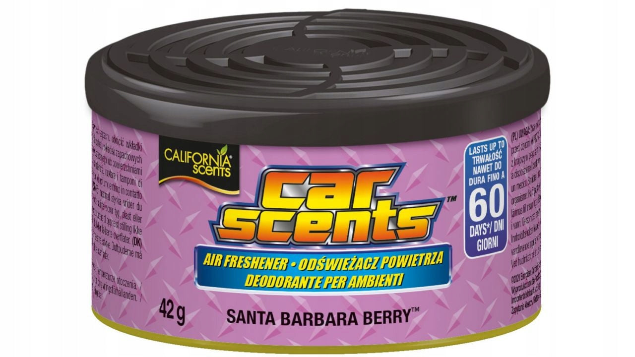 CALIFORNIA SCENTS SANTA BARBARA BERRY CAR FRESHENER OFFICE CAN 42g
