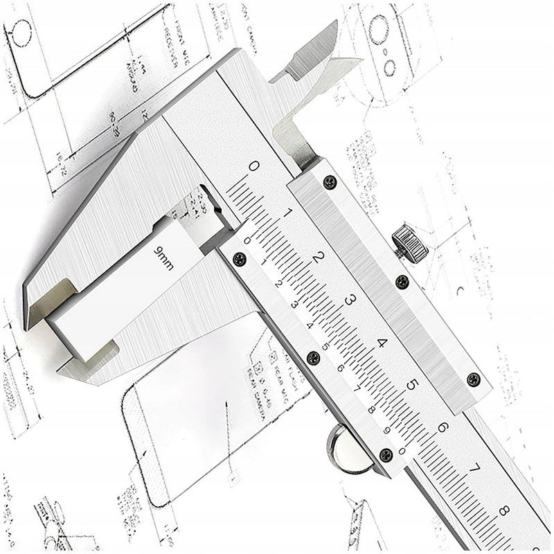 CALIPER 150MM PRECISION NONIUS STAINLESS STEEL WITH CASE 0-150mm Batteries included no