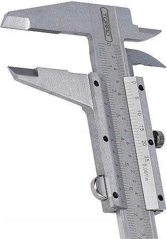 CALIPER 150mm 0,02 NONIUS ANALOG READABLE SCREW LOCK TORRO Brand Torro
