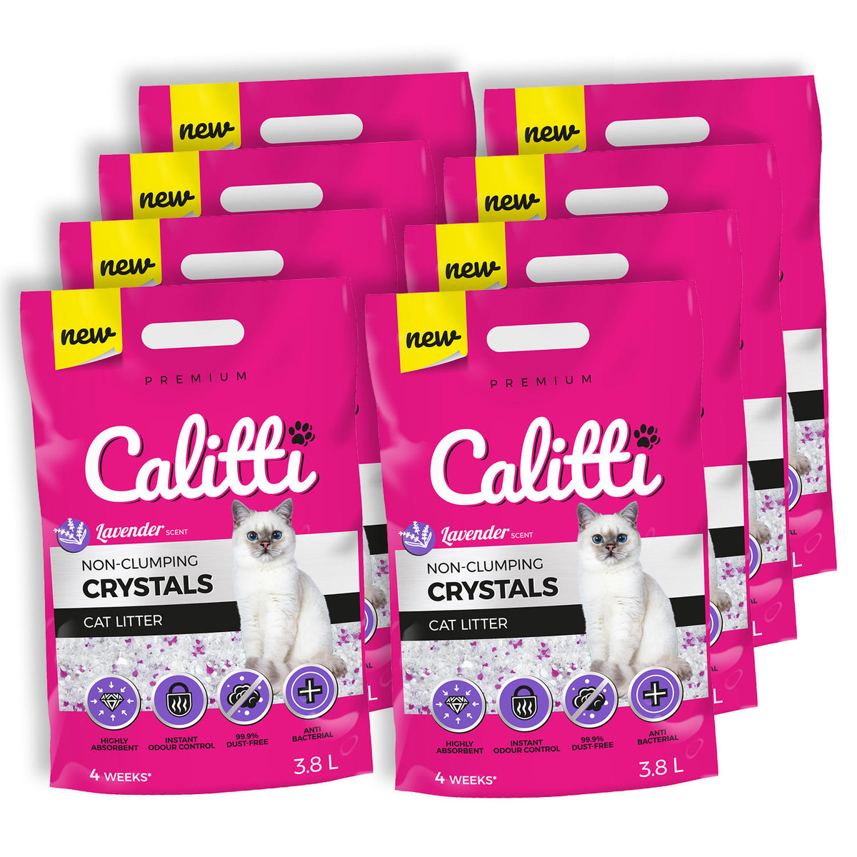 CALITTI Crystals Lavender SILICONE GRAVEL 8x3,8L