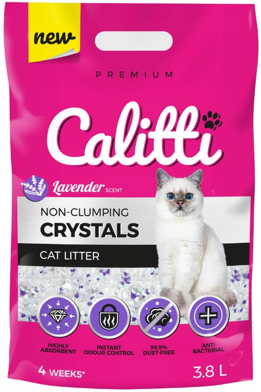 CALITTI Crystals Silicone Litter Box for Cat Litter Box Lavender 3,8L Brand Calitti