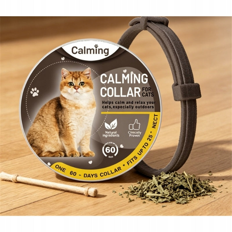 CALMING COLLAR FOR CAT PHEROMONE BROWN 38 CM ACTION FOR 60 DAYS Packaging status original