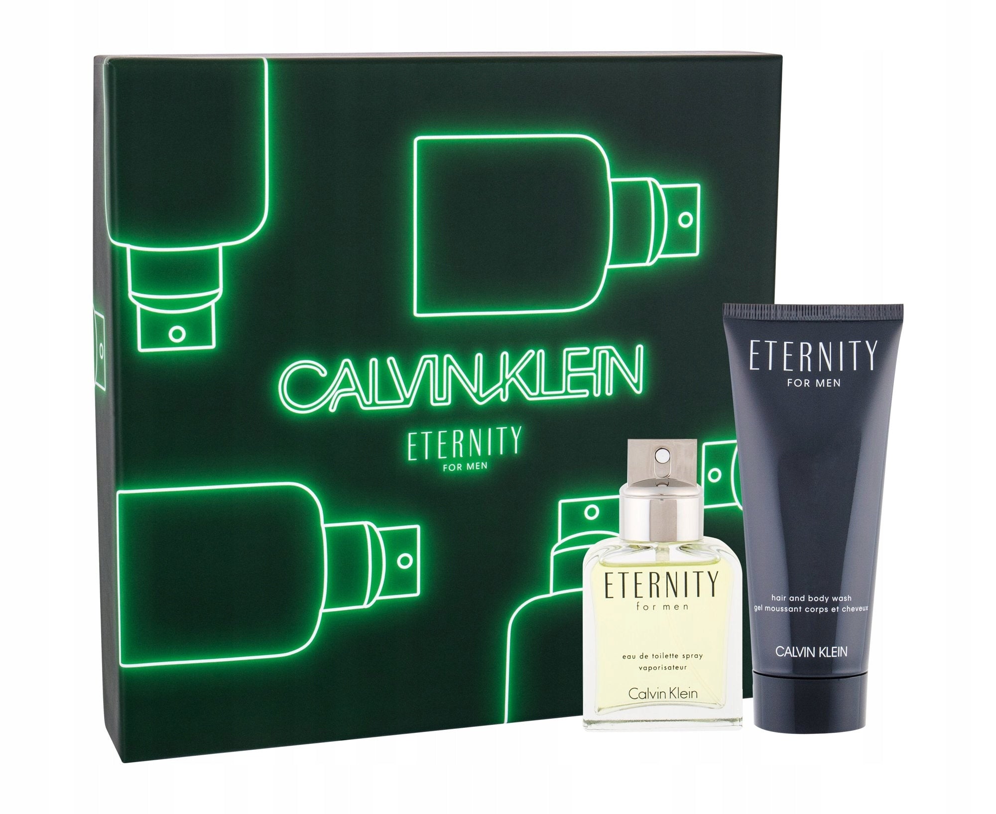 CALVIN KLEIN ETERNITY FOR MEN - Eau de Toilette 50 ML + Shower Gel 100 ML For Men Brand Calvin Klein