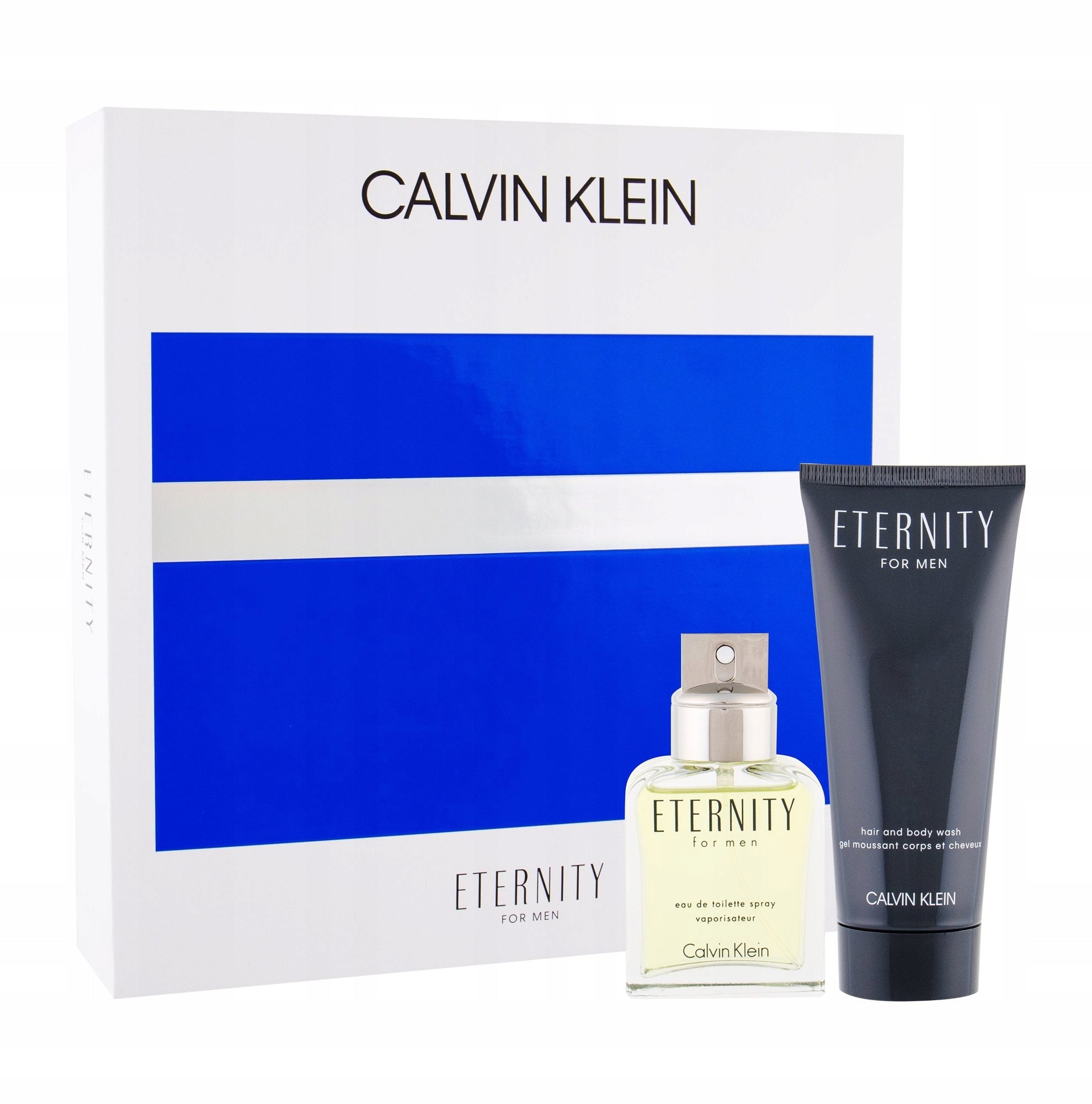CALVIN KLEIN ETERNITY FOR MEN - Eau de Toilette 50 ML + Shower Gel 100 ML For Men Packaging status original