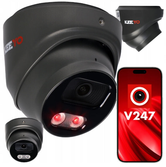 CAMERA 4x LV-V-IP8M40DF-G-II 8MPx IR40M APPLICATION AI FEATURES IP67 KEEYO Packaging status original