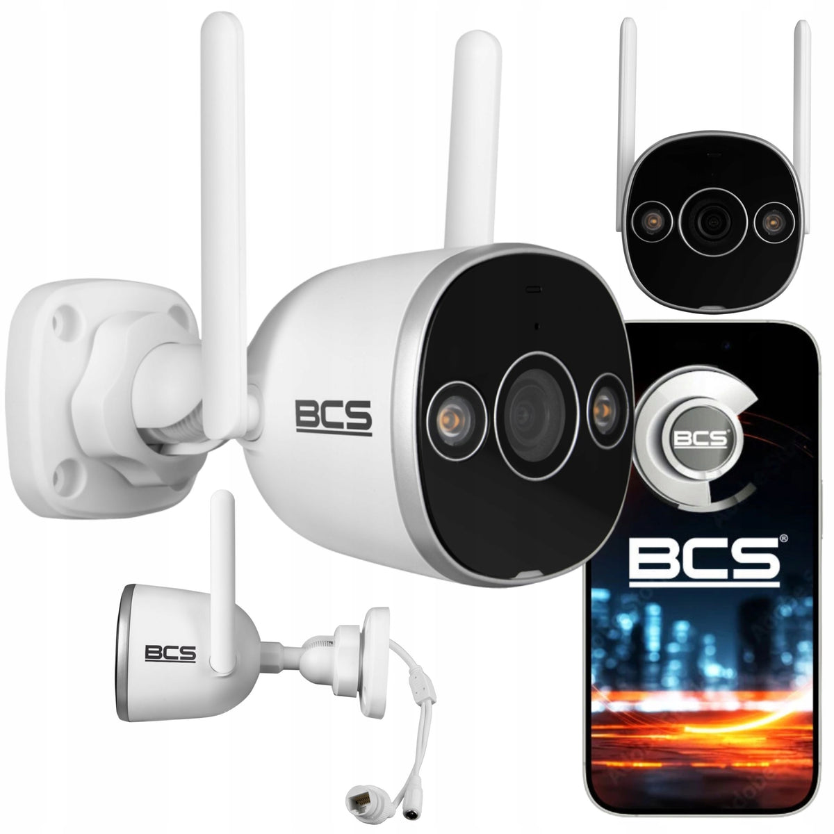 CAMERA BCS-B-THOME01(2.0) BASIC IP 5MPX IR20M MICROPHONE IP67 DORI BCS