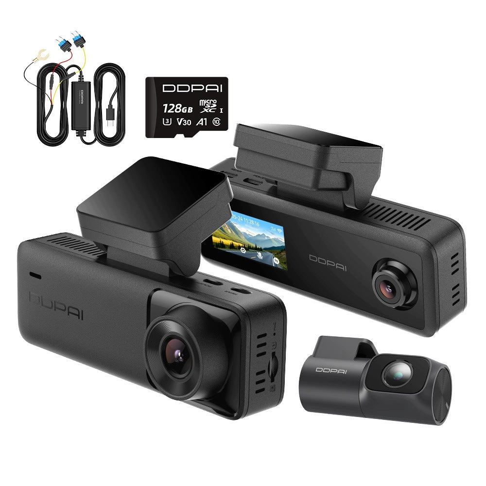 CAMERA DDPAI VIDEO RECORDER N4T Pro 4K HDR 3-CHANNEL +HARDWIRE KIT+128GB