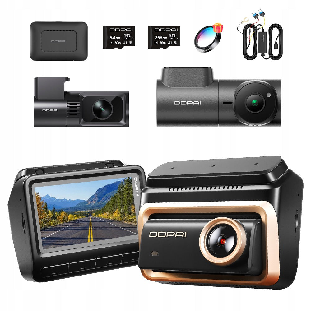 CAMERA DDPAI VIDEO RECORDER Z90 MASTER 4K +MINI3X+REAR+MODULE 4G SET