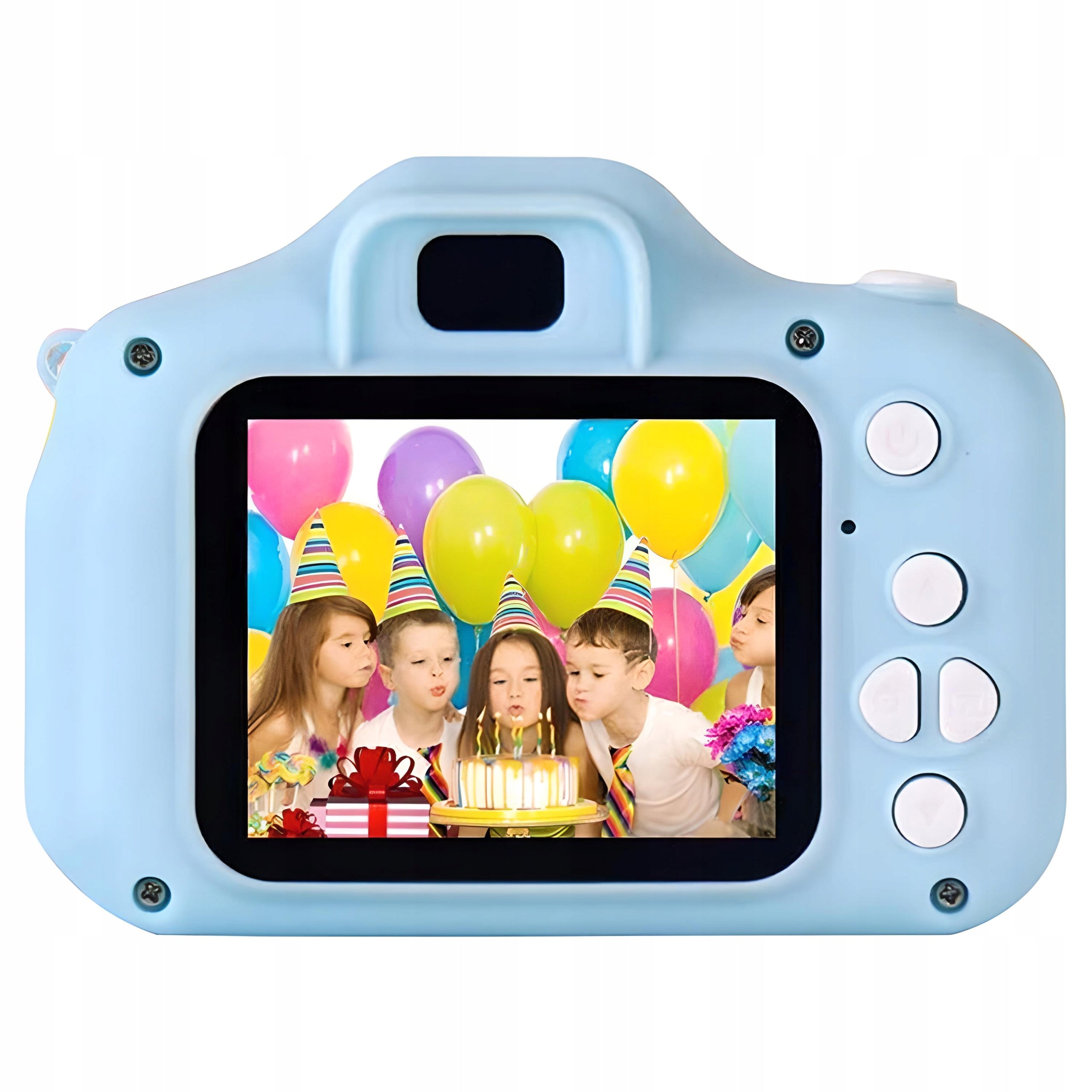 CAMERA DIGITAL CAMERA FOR KIDS FULL HD 1080p 1440p 3 MPX GAMES LANYARD SET Manufacturer code aparat cyfrowy dla dzieci niebieski