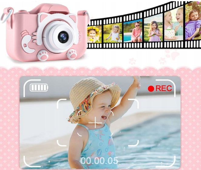 CAMERA DIGITAL KITTEN PINK DIGITAL CAMERA FOR CHILDREN CAT Packaging status original