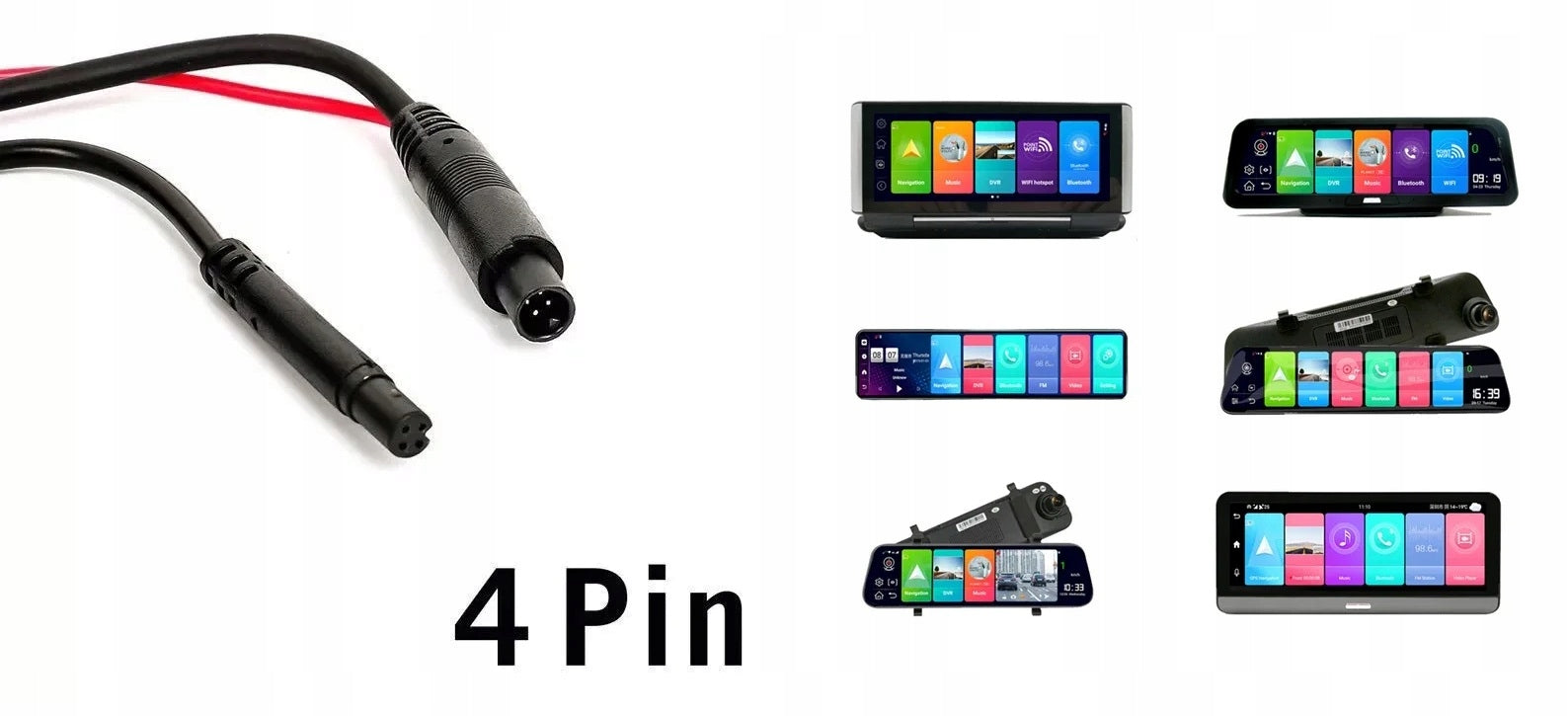 CAMERA FOR AHD MONITOR 720P JACK 2,5MM CABLE 10 METERS CONNECTOR 4 PIN EAN (GTIN) 5905842624443